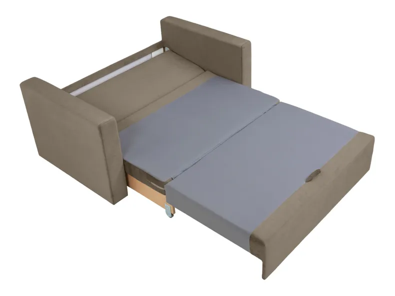 BRW Двухместный диван Bunio III раскладной диван с контейнером, коричневый SO2-BUNIO_III-2FBK-G2-PAROS_3 фото №4