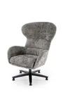 Мягкое кресло вращающееся HALMAR FRANCO серый фото