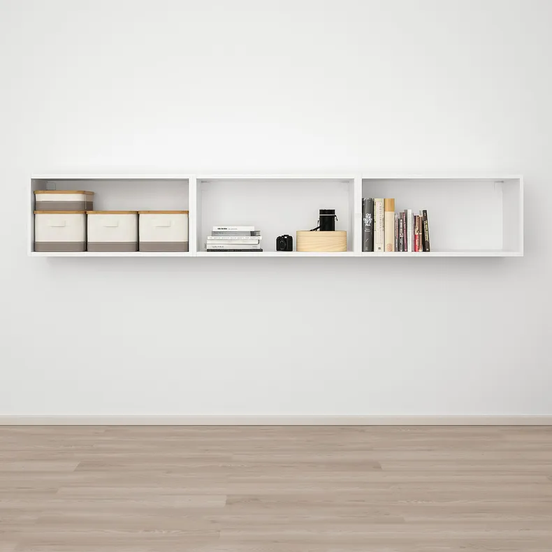 IKEA PLATSA ПЛАТСА, модуль для зберігання, білий / ФОННЕС білий, 240x42x40 см 893.253.74 фото №3