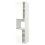 IKEA METOD МЕТОД, висока шафа для дух, 2 дверцят / пол, білий / ВАЛЛЬСТЕНА білий, 60x60x240 см 095.073.92 фото