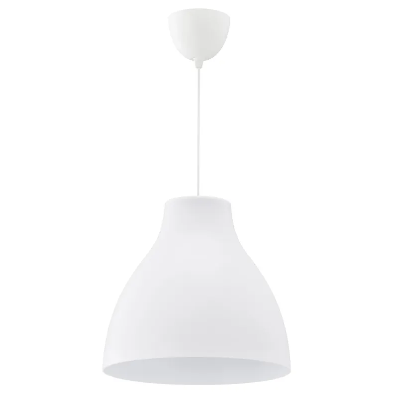 IKEA MELODI МЕЛОДИ, подвесной светильник, белый, 38 см 103.865.39 фото №1