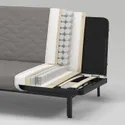 IKEA NYHAMN НІХАМН, 3-місний диван-ліжко, матрац з блоком незалежних пружин / КНІСА сірий / бежевий 893.063.61 фото thumb №6