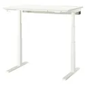 IKEA MITTZON МІТТЗОН, стіл регульований, електричний білий, 120x80 см 995.275.69 фото thumb №1