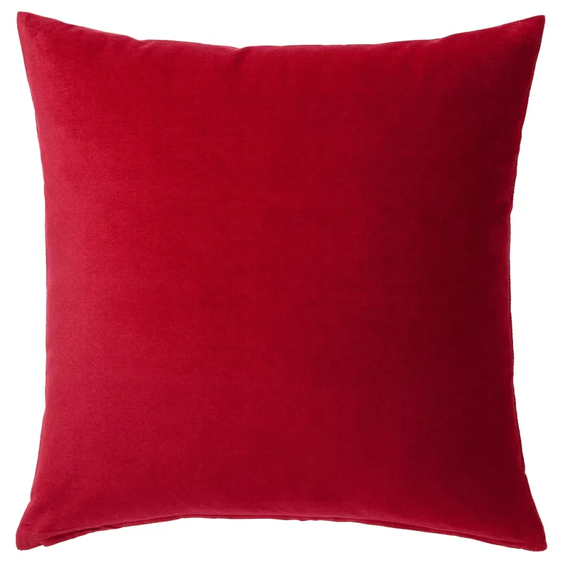 IKEA SANELA САНЕЛА, чохол на подушку, червоний, 50x50 см 004.473.07 фото №1