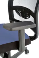 Крісло комп'ютерне офісне обертове HALMAR GULIETTA, спинка - сітка, сидіння - чорний / синій - ERF6026 фото thumb №8