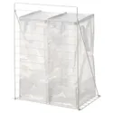 IKEA JOSTEIN ЙОСТЕЙН, сумка с опорой, белый / прозрачный внутренний / наружный, 60x40x74 см 205.122.26 фото thumb №1