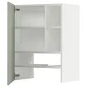 IKEA METOD МЕТОД, навесной шкаф д / вытяжки / полка / дверь, белый / светло-зеленый, 60x80 см 795.044.70 фото thumb №1