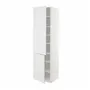 IKEA METOD МЕТОД, висока шафа із полицями / 2 дверцят, білий / стенсундський білий, 60x60x220 см 394.696.66 фото