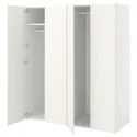 IKEA PLATSA ПЛАТСА, гардероб 4-дверный, белый / фонен белый, 160x57x181 см 794.251.85 фото thumb №1