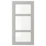 IKEA LERHYTTAN ЛЕРХЮТТАН, скляні дверцята, світло-сірий, 40x80 см 504.615.17 фото