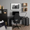 IKEA UTESPELARE УТЕСПЕЛАРЕ / HELMER ХЕЛЬМЕР, стіл, стілець і тумба, чорний 094.407.78 фото thumb №2