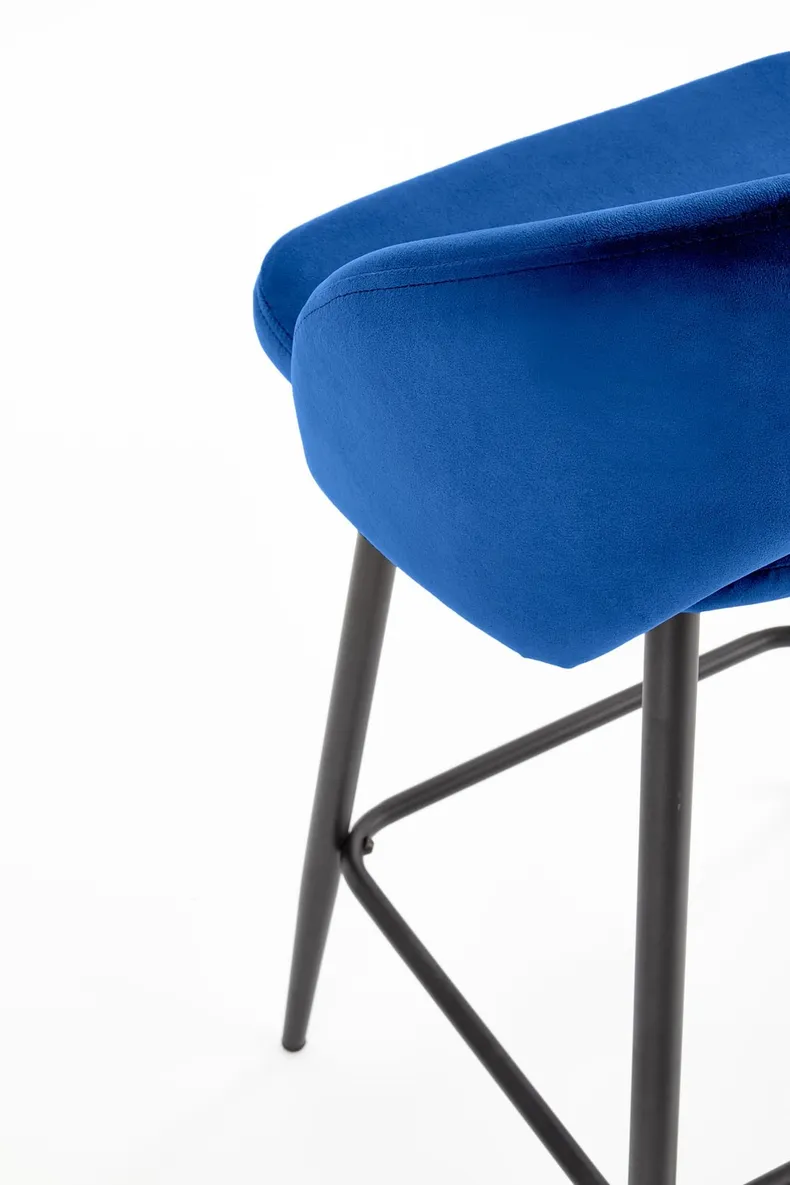 Барный стул HALMAR H96 хокер темно-синий фото №5