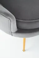 Мягкое кресло HALMAR AMORINITO серый/золото фото thumb №6