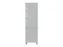 Кухонна шафа BRW Top Line висотою 60 см ліва з шухлядами глянцевий сірий, гренола сірий / глянцевий сірий TV_D4STW_60/207_L/L-SZG/SP фото