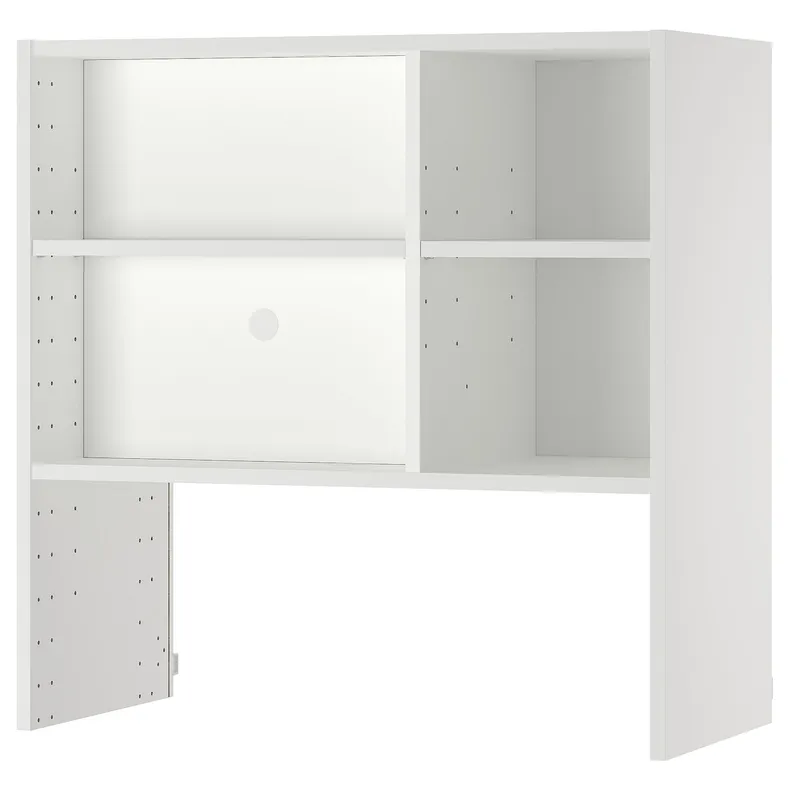 IKEA METOD МЕТОД, карк навісн шафи д / вбудов витяжки, білий, 80x37x80 см 705.476.43 фото №1