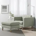 IKEA LANDSKRONA ЛАНДСКРУНА, крісло, Гарматний світло-зелений / дерев'яний 892.697.21 фото thumb №2