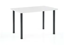 Кухонний стіл HALMAR MODEX 2 120x68 см колір стільниці - білий, ніжки - чорні фото