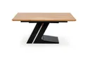 Кухонний стіл розкладний HALMAR FERGUSON 160-220x90 см, стільниця - натуральний дуб, ніжки - чорні фото thumb №19