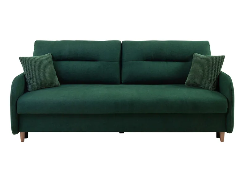 BRW Тримісний диван-ліжко Verto з велюровим ящиком зелений, Elma 12 Green/Asti 31 Green SO3-VERTO-LX_3DL-G3_BA3BB0 фото №1