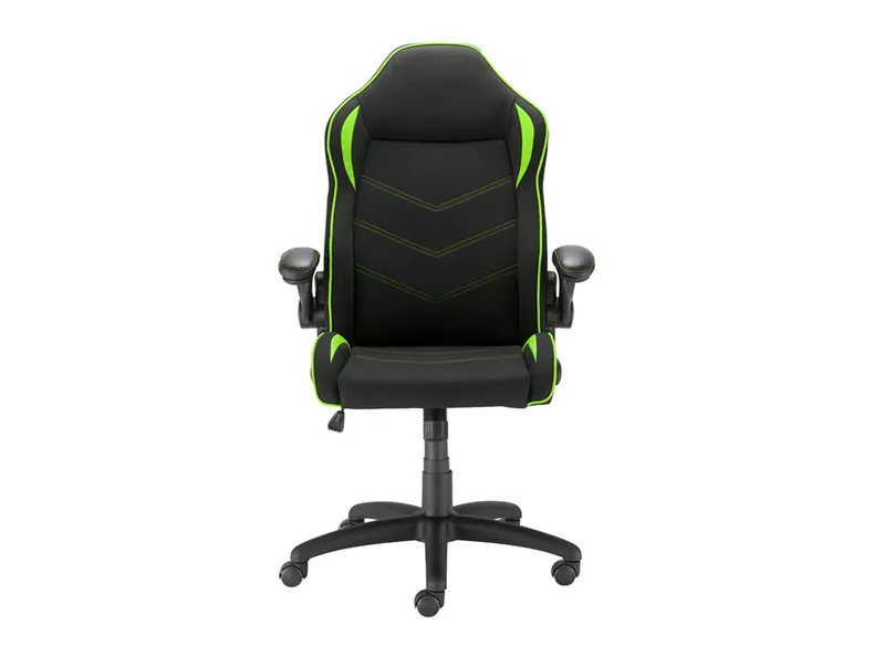BRW Hacker, ігрове крісло чорно-зелене, зелений/чорний OBR-HACKER-CZARNO_ZIELONY фото №2