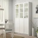 IKEA BILLY БІЛЛІ / OXBERG ОКСБЕРГ, стелаж панель / скляні дверцята, білий / скло, 120x30x202 см 792.817.90 фото thumb №2