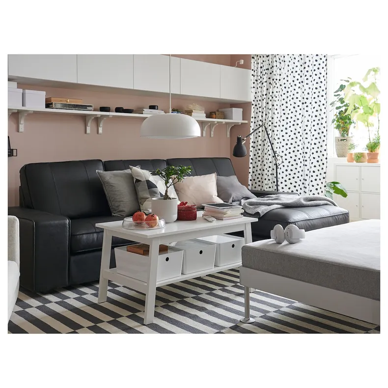IKEA KIVIK КІВІК, 3-місний диван, з шезлонгом/Гранн/Бомстад чорний 894.431.84 фото №7