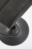 Барний стілець HALMAR H89, ніжка - чорна, оббивка - темно-сірий фото thumb №4