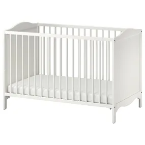 IKEA SMÅGÖRA СМОГЕРА, ліжко для немовлят, білий, 60x120 см 504.612.30 фото
