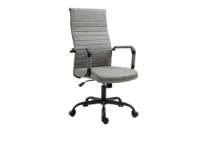 BRW Офисное кресло Vital из экокожи серого цвета OBR-VITAL_SZARY фото