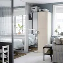 IKEA PAX / KAMMARTORP/FLISBERGET, комбинированный гардероб, белое зеркало/бежевый, 100x60x201 см 695.724.88 фото thumb №2