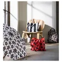 IKEA SKYNKE СКЮНКЕ, сумка, полосатый / черно-белый, 45x36 см 805.176.74 фото thumb №4
