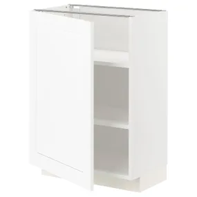 IKEA METOD МЕТОД, підлогова шафа з полицями, білий Енкопінг / білий імітація дерева, 60x37 см 294.733.72 фото
