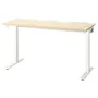 IKEA MITTZON МІТТЗОН, письмовий стіл, береза okl/біла, 140x60 см 295.280.39 фото