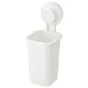 IKEA TISKEN ТІСКЕН, тримач д/зуб щіт із вакуумн присоск, білий 803.812.94 фото thumb №1