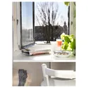 IKEA NORBERG НОРБЕРГ, стіл відкидний, настінне кріплення, білий, 74x60 см 301.805.04 фото thumb №4
