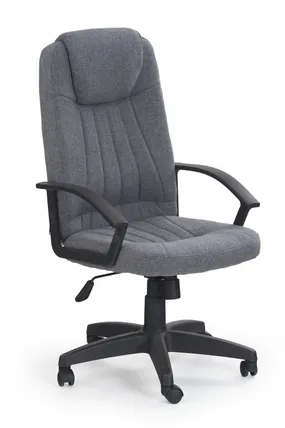 Крісло комп'ютерне офісне обертове HALMAR RINO сірий, тканина фото