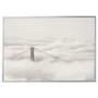 IKEA BJÖRKSTA БЬЙОРКСТА, картина з рамкою, міст і хмари / срібло, 200х140 см 595.089.35 фото