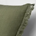 IKEA VALLKRASSING ВАЛЛКРАССИНГ, чехол на подушку, серо-зеленый, 50x50 см 505.709.55 фото thumb №3
