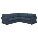 IKEA EKTORP ЭКТОРП, 4-местный угловой диван, Киланда темно-синего цвета 295.089.89 фото thumb №1