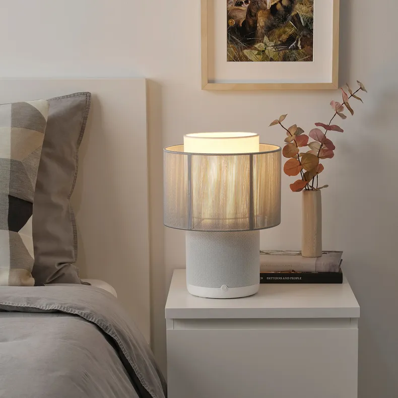 IKEA SYMFONISK СИМФОНИСК, основание лампы с динамиком WiFi, белый / умный 704.857.63 фото №5