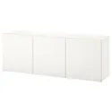 IKEA BESTÅ БЕСТО, комбинация для хранения с дверцами, белый / Лаксвикен белый, 180x42x65 см 594.347.51 фото thumb №1
