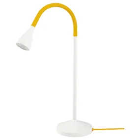 IKEA NÄVLINGE НЭВЛИНГЕ, светодиодная настольная лампа, Желтый/белый 805.747.11 фото