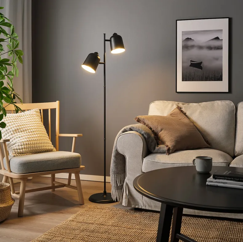 IKEA KLÖVING, торшер, антрацит 305.400.16 фото №2