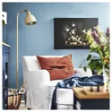 IKEA PJÄTTERYD ПЬЕТТЕРИД, картина, цветы на черном фоне, 70X50 см 905.789.02 фото thumb №5