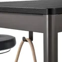 IKEA IDÅSEN ИДОСЕН, стол, черный / темно-серый, 140x70x105 см 893.958.85 фото thumb №6