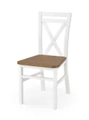 Кухонний стілець HALMAR DARIUSZ 2 білий/вільха фото thumb №1