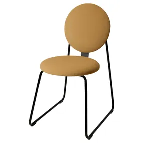 IKEA MÅNHULT МОНХУЛЬТ, стул, черный / Хакебо медово-коричневый 005.470.62 фото