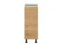 BRW Кухонный цокольный шкаф 30 см левый с ящиками дуб арлингтон, альпийский белый/арлингтонский дуб FH_D1S_30/82_L/SMB-BAL/DAANO фото