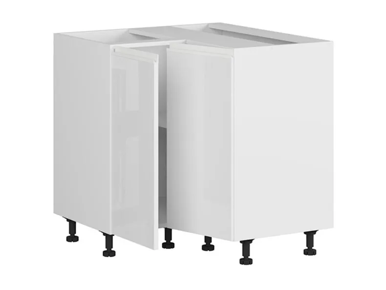BRW Угловой кухонный шкаф Sole 80 см белый глянец, альпийский белый/глянцевый белый FH_DNW_90/82_P/L-BAL/BIP фото №3