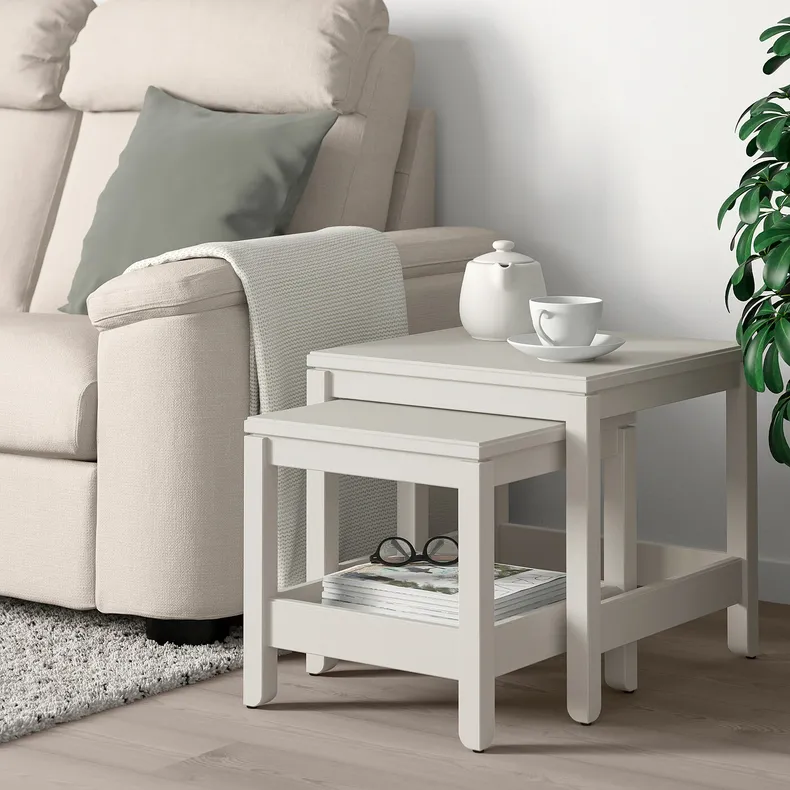 IKEA HAVSTA ХАВСТА, комплект столов, 2 шт, белый 604.042.01 фото №7